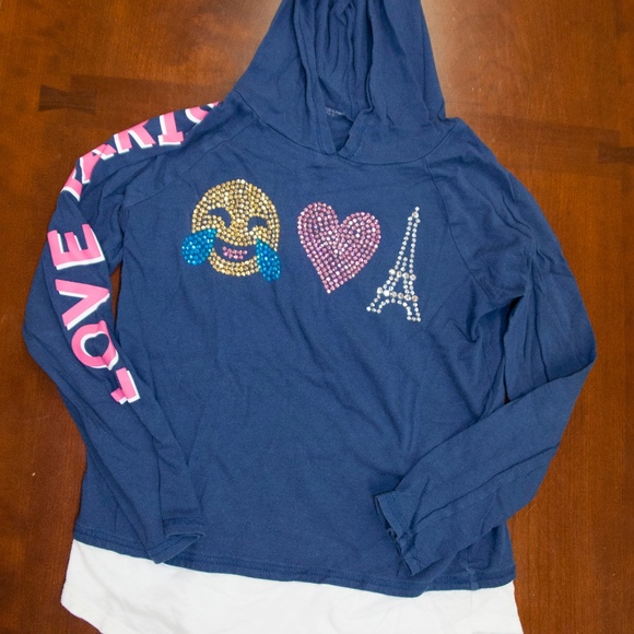 Justice Other - Justice Love Paris Hoodie Size 10